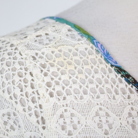 Umgee Womens Medium Paisley Crochet Boho Patchwork Tunic Top - Picture 4 of 6